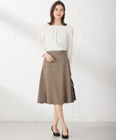 ANY SIS 【洗える】フロントタックノーブル ブラウス