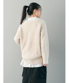 AMERICAN HOLIC モールヤーン片畦Ｖネックニットプルオーバー