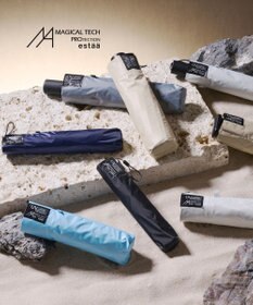 MOONBAT 【遮光100％/超軽量/耐久性】マジで軽い傘 晴雨兼用 折りたたみ日傘 マジカルテックプロテクション Tough W rib 55cm