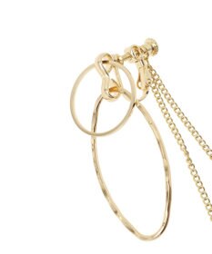 AMERICAN HOLIC ダブルリングチェーンイヤリング