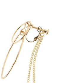 AMERICAN HOLIC ダブルリングチェーンイヤリング