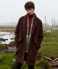 JOSEPH ABBOUD 【フランス製】グレンチェック ストール