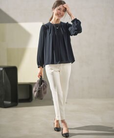 組曲 L 【WEB限定】ベーシックダブルクロス テーパードパンツ