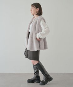 Green Parks ・ＥＬＥＮＣＡＲＥ　ＤＵＥペプラムフェイクファーベス