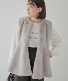 Green Parks ・ＥＬＥＮＣＡＲＥ　ＤＵＥペプラムフェイクファーベス