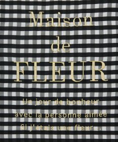 Maison de FLEUR ブランドロゴ刺繍ギンガムスクエアトート