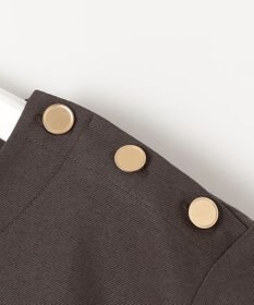 自由区 L 【洗える】ツイストプレインジャージーサイドプリーツ カットソー