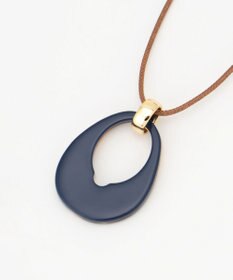自由区 リバーシブルオーバル ネックレス ネイビーブルー