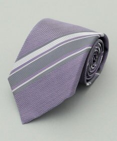 GOTAIRIKU 【日本製】西陣ネクタイ_グレー×パープル系
