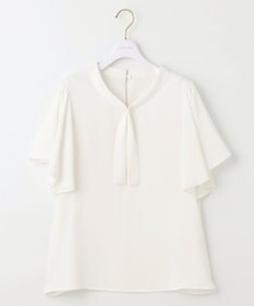 ANY SIS S 【洗える】パール調ボウタイ ブラウス