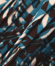 Green Parks セルフカットプリーツ柄パンツ