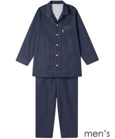 ワコール／睡眠科学 メンズ パジャマ 長袖 長ズボン 綿100%(本体) 二重ガーゼ YGX519 睡眠科学／ワコール