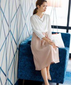 Tiaclasse フレアツイードスカート