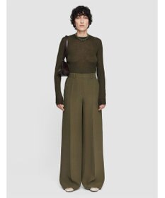 JOSEPH ヘビーシルククレープ　ワイドトラウザーズ