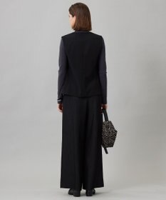 ICB L 【UVカット・洗える】ウール2WAYストレッチ Vネックベスト