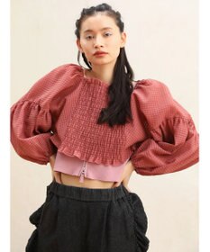 Green Parks ■ＥＳＣＡＲ　２ｗａｙ　シアーギンガムプルオーバー