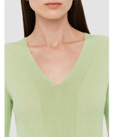 JOSEPH 【洗える】ファインリブメリノ　ショートスリーブニット