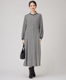 自由区 S 【洗える】ジオメトリックハートプリント ワンピース