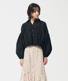 GRACE CONTINENTAL タフタギャザーシャツ