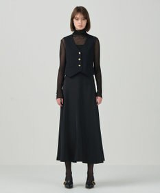 GRACE CONTINENTAL サテンコンビジレワンピース