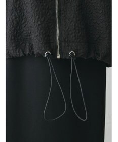 Green Parks AnriettMusee フロントジップジャガードブルゾン