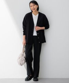 23区 L 【洗える】スビンハイツイストコットン カーディガン