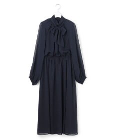 23区 【APPLAUDIR】ドットクレープシフォン ドレス