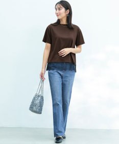 ANY SIS L 裾レース半袖Ｔシャツ