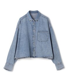 UNFILO 【UNFILO DENIM LIGHT】 クロップドシャツ ウォッシュブルー