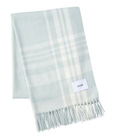 MOONBAT estaa とろーりストール ナチュラルチェック／手洗い可