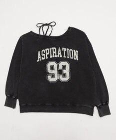 WEGO 【25年秋冬新作】2WAYグラフィックワンショルBIGスウェット