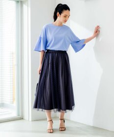 組曲 【2WAY】ドットチュールリバーシブル スカート