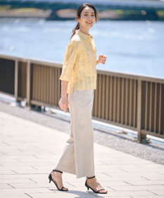 J.PRESS LADIES L 【洗える・接触冷感・撥水・UVカット】タスランチノ パンツ