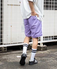 WEGO 【速乾/ウエストゴム/SMLサイズ】ナイロンイージーショーツ