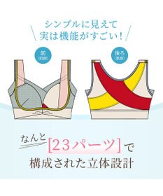 BRADELIS New York 【Yukine inc. 】ゆきねえモアソフト快適フルカップブラ23 接触冷感 吸汗速乾で快適に補正するノンワイヤーブラ