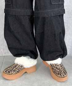 WEGO 【25年秋冬新作/あったかい】ムートンタッチサボ