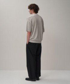 ATON COTTON WASHI KNIT | ハーフスリーブクルーネックセーター - UNISEX