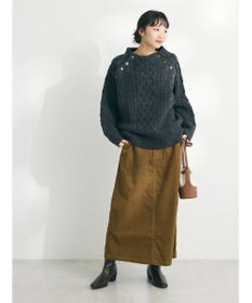 CRAFT STANDARD BOUTIQUE ラグランケーブルニットプルオーバー　