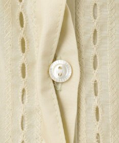 J.PRESS LADIES L 【洗える】エンブロシャツジャージー ブラウスライク カットソー