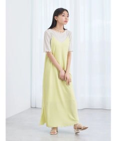 earth music&ecology ＳＥＴ２点配色キャミワンピース＋メローインナー