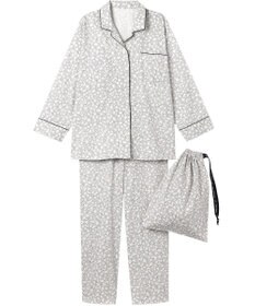 ワコール／睡眠科学 パジャマ 長袖 長ズボン 綿100%(本体) サテン 【睡眠科学×mintdesigns】 レディース YDX605 睡眠科学／ワコール