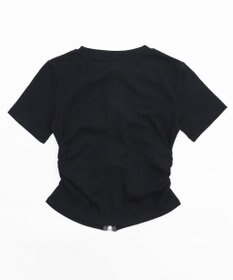 WEGO グラフィックロゴWジップSSトップス