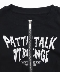 WEGO グラフィックロゴWジップSSトップス