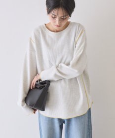 AMERICAN HOLIC 【WEB限定】ワッフル配色メロープルオーバー