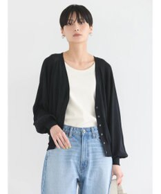 AMERICAN HOLIC 袖ボリュームショートニットカーディガン