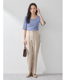 earth music&ecology ポイントシアーフリルニットプルオーバー