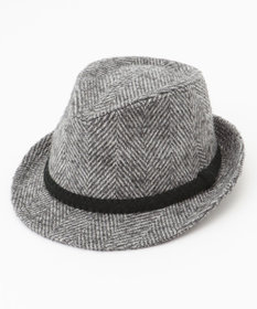 JOSEPH ABBOUD 尾州産カシミヤブレンド×アルパカ混素材カシミヤブレンドアルパカヘリンボーン ハット ライトグレー系7