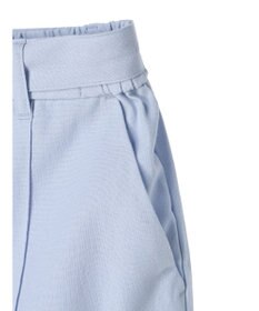 Green Parks 綿麻混バックルベルト付テーパードパンツ