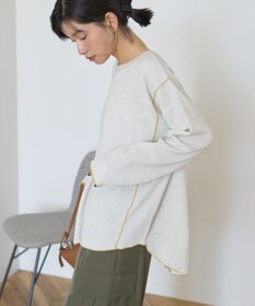 AMERICAN HOLIC 【WEB限定】ワッフル配色メロープルオーバー