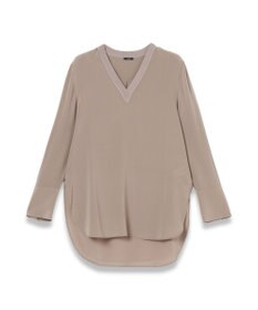 JOSEPH 【洗える】クレープ ド ソワ　Vネックブラウス